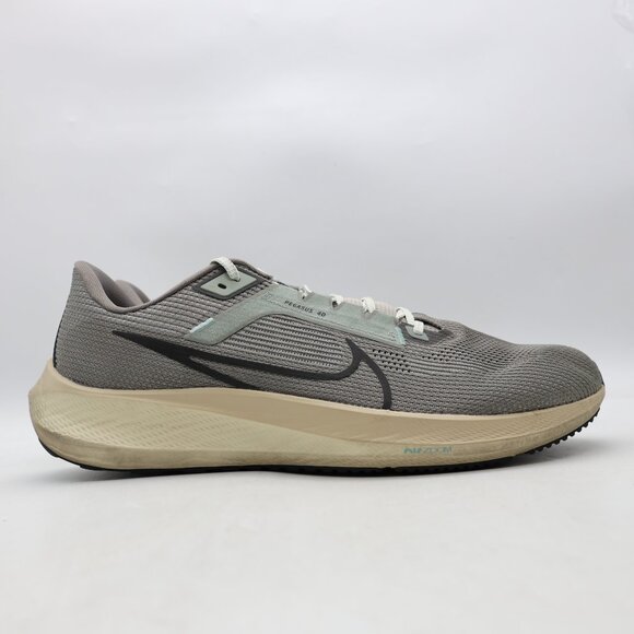 Nike Air Zoom Pegasus 40 Men's Size 14 Premium Light Iron Ore Running Sneakers - Picture 1 of 10